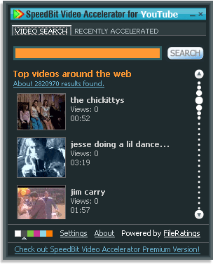 Download Youtube video faster with SpeedBit