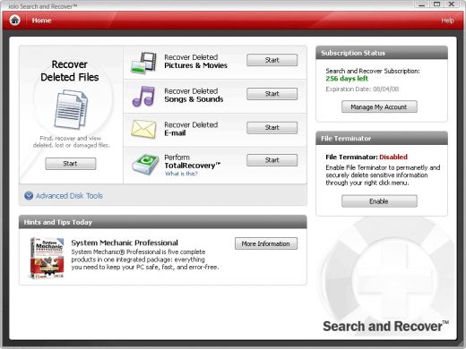 free iolo Search And Recover 5 with license key