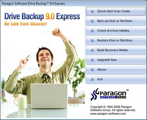 Download Free Paragon Drive Backup Express