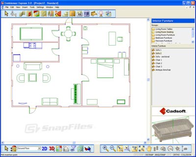 Interior Home Design Gallery on Envisioneer Express Free Residential Home Design Software