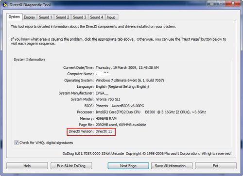 directx 11 dla systemu Windows 7 7