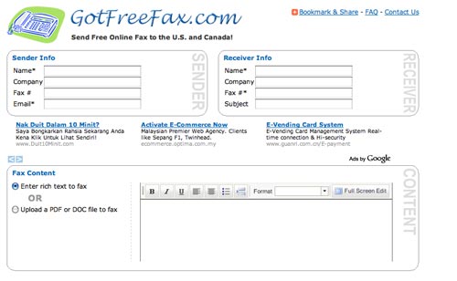 gotfreefax - free online send fax services