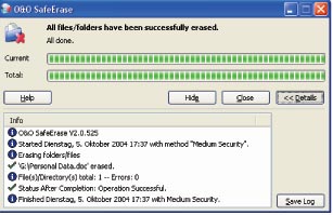 safeerase - free file shredder software