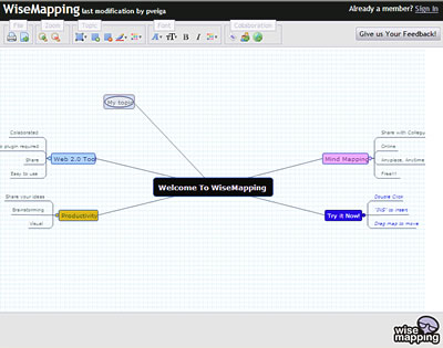 wisemapping - free online mind map creator