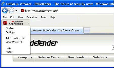 bitdefender anti phishing