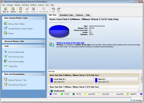 paragon backup recovery 10 free edition