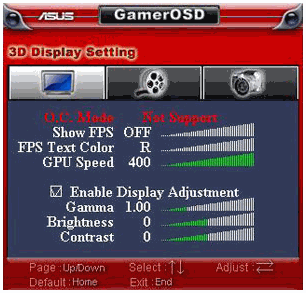GamerOSD - Free Graphics Card Over Clocking