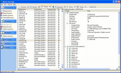 whats running modules
