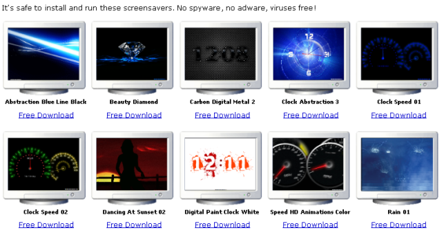 Download New Free Screen Savers