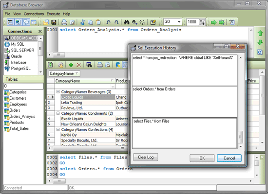 Database browser - Cross database browser Database browser - Cross database browser