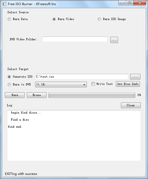 XFreeSoft Free ISO Burner