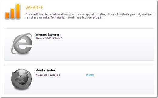 Avast 6 webrep