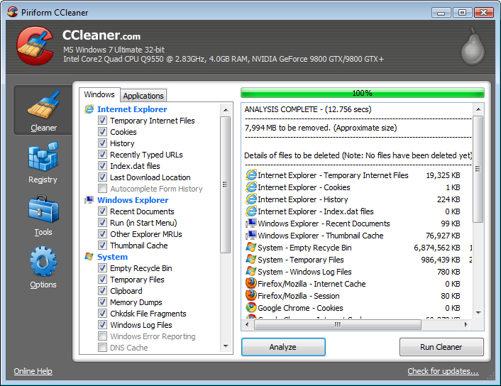 Registry Cleaner CCleaner