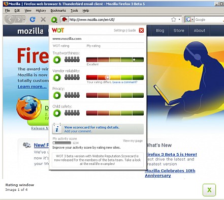 web of trust firefox