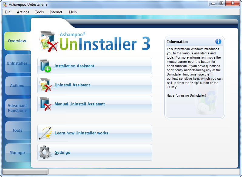 Ashampoo Magical - A top notch free uninstaller 
