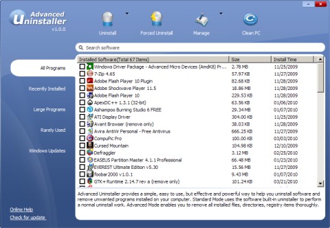 IOBit Uninstaller - Uninstall Program Software for free
