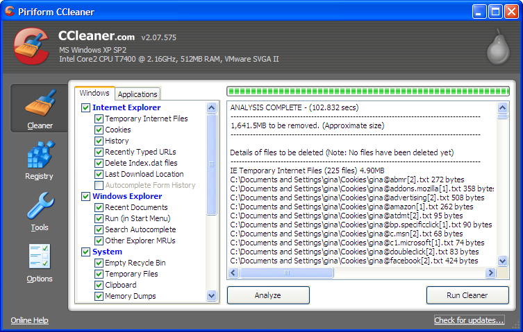 Uninstall unwanted programs for free with  CCleaner