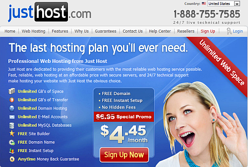 just host - reliable cheap web hosting 
