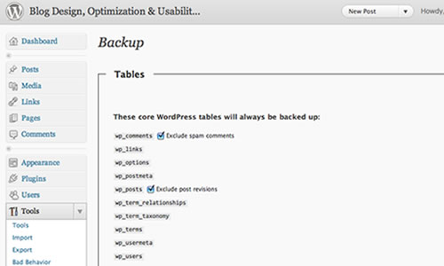 WP DB Backup- WordPress plugin to backup database 