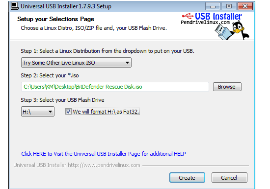 Universal USB Installer