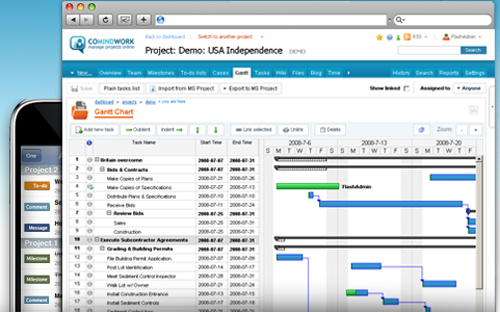 Comindwork - Online project management with all the cloud facilities