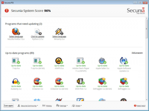 Secunia Personal Software Inspector
