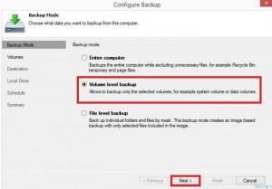 Veeam Endpoint Backup Option