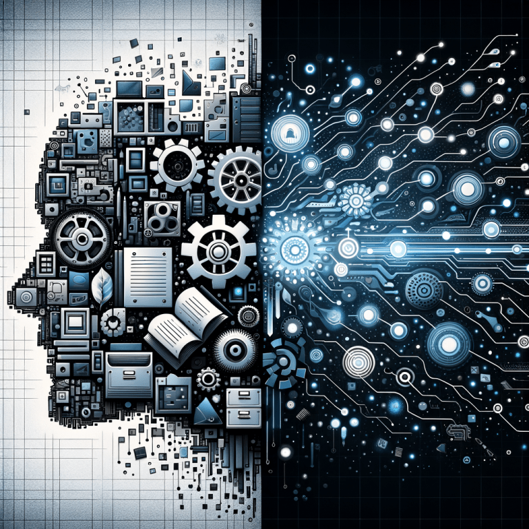 Digital illustration of a human head made of gears and circuits symbolizing artificial intelligence.