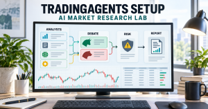 Free AI trading agents setup for a local market research workflow