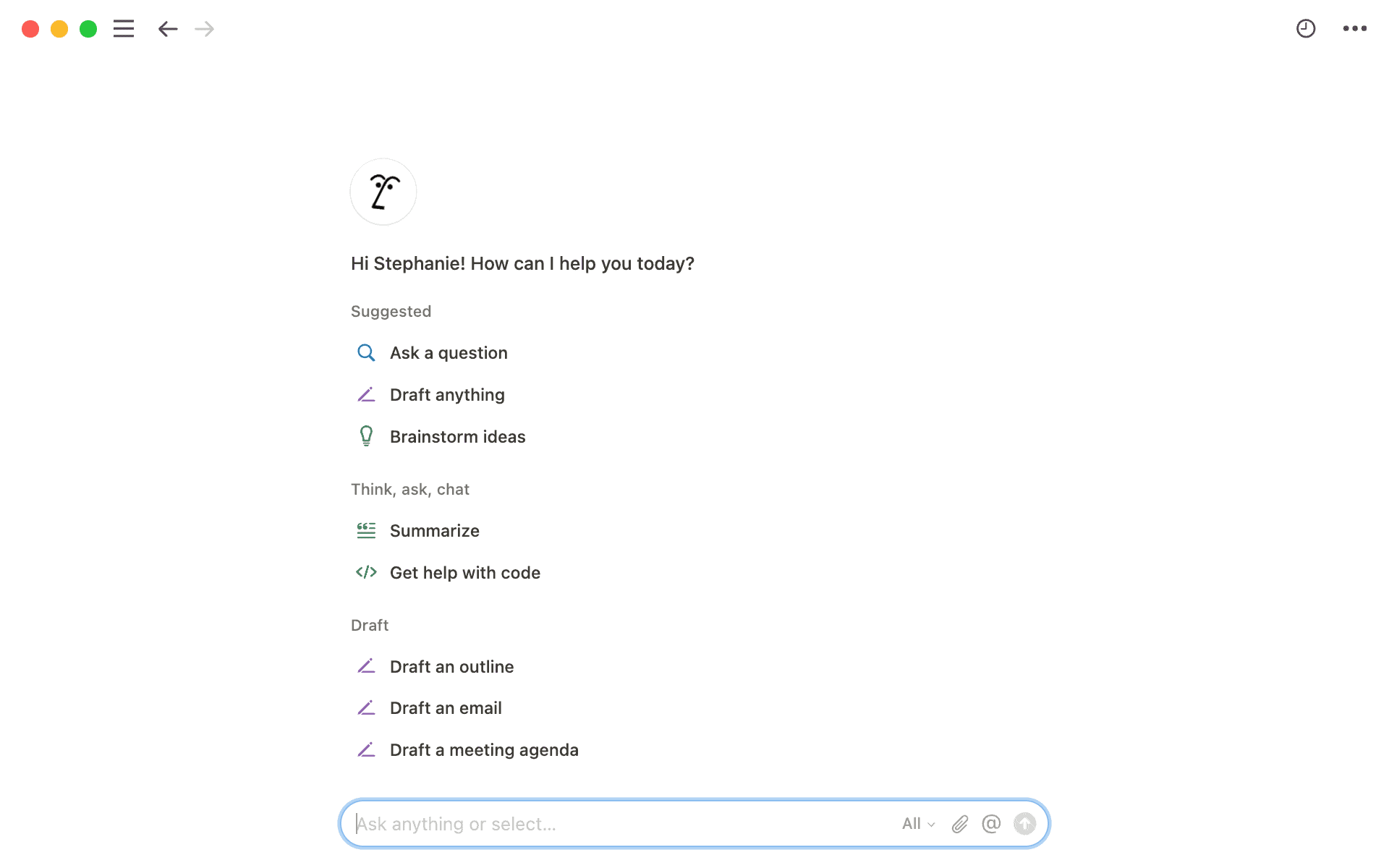 Notion AI interface screenshot for no-code AI workflow automation tools