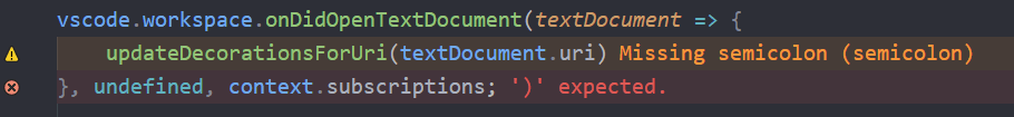 Error Lens official VS Code diagnostic display demonstration